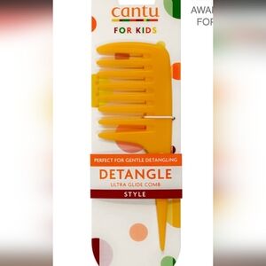 Cantu For Kids Detangle Ultra Glide Comb Orange Wide Tooth Styling Tool NEW